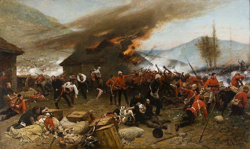 Alphonse-Marie-Adolphe de Neuville The defence of Rorke's Drift